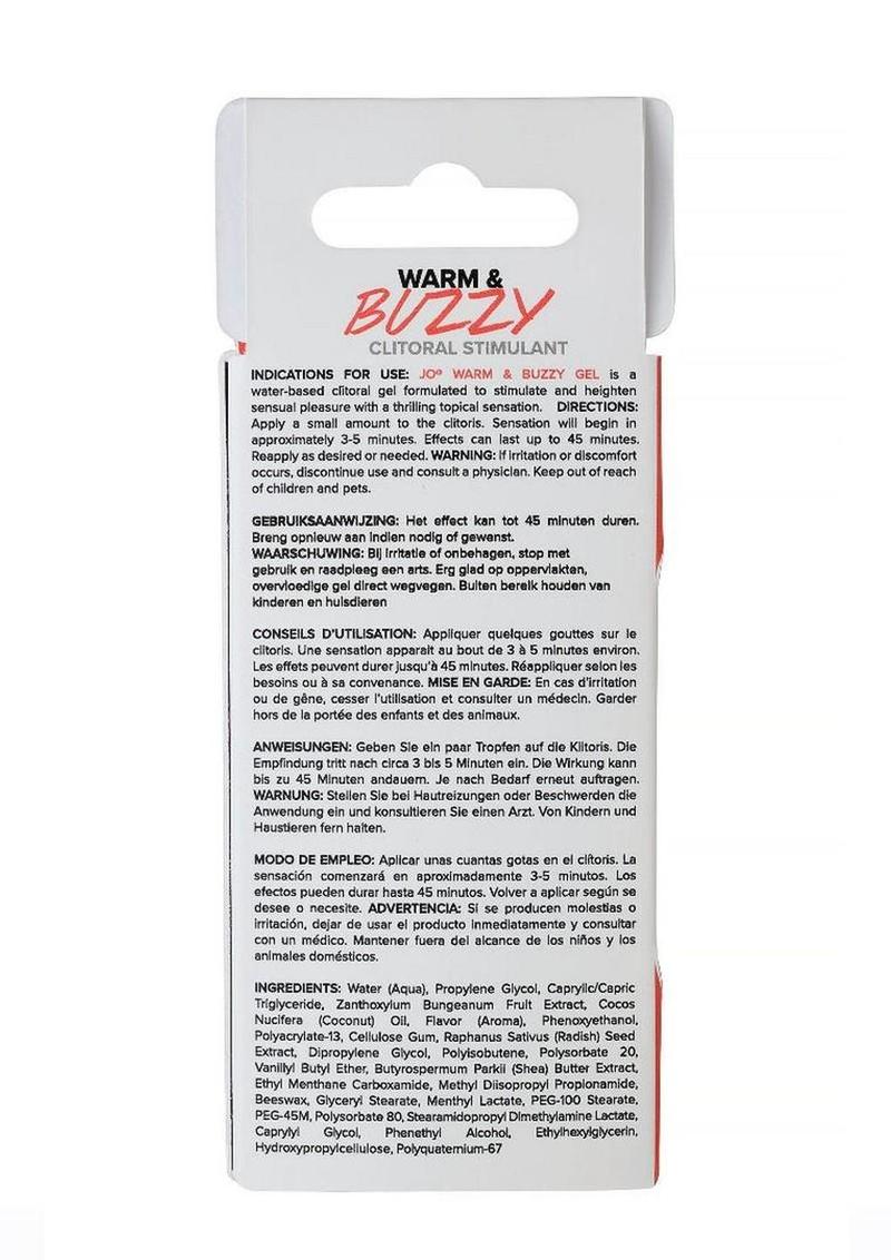 JO Warm & Buzzy Water Based Warming Clitoral Stimulant Cream