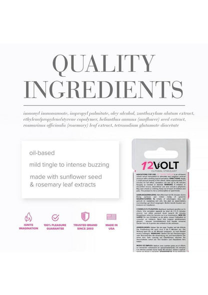 JO 12 Volt Clitoral Stimulant Serum