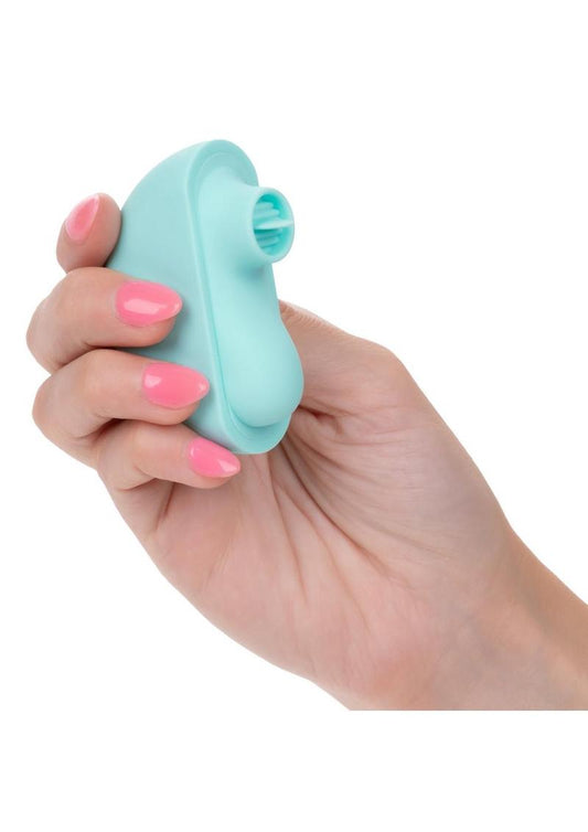 Ovation Rave Rechargeable Silicone Flickering Clitoral Stimulator - Blue