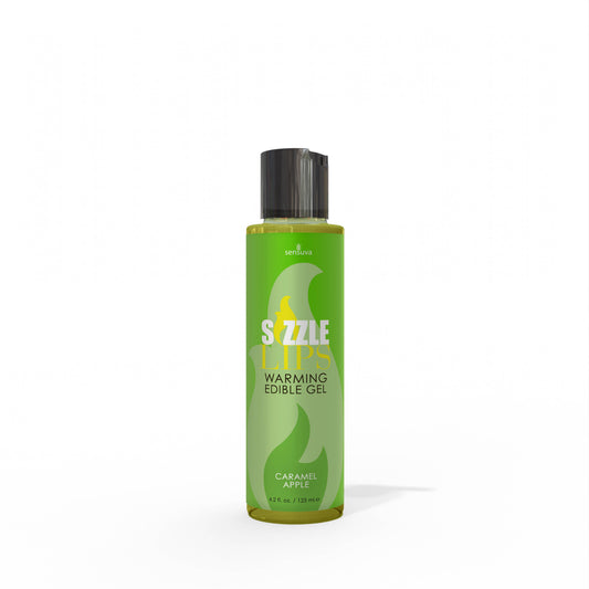 Sizzle Lips Caramel Apple Warming Gel 4.2 fl.oz. Bottle