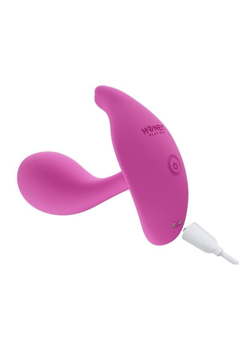 Oly 2 Pressure Sensing App enabled Wearable Rechargeable Silicone Clit & G Spot Vibrator