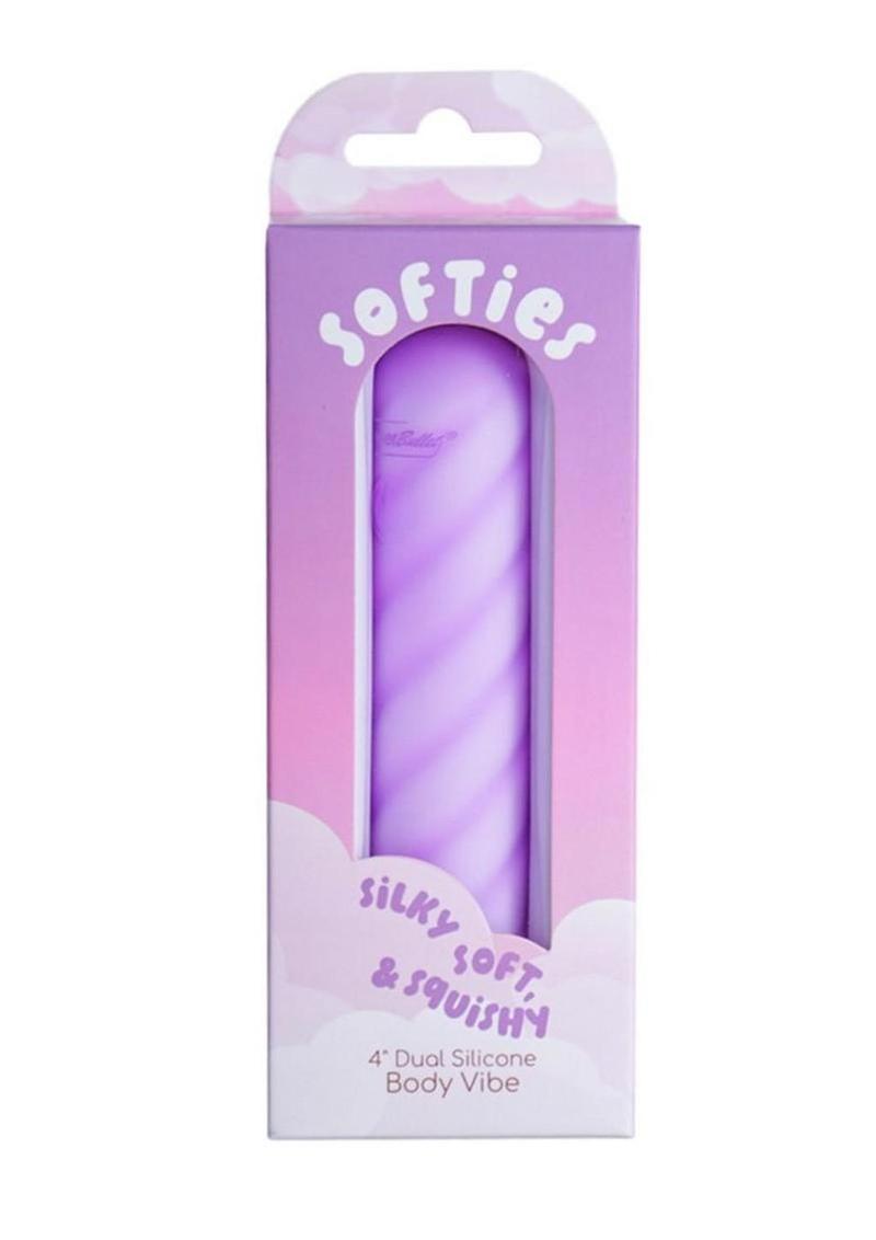 Softies Dual Silicone Rechargeable Body Bullet Vibrator 4in