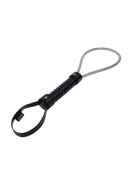 Edge Metal Loop Spanker - Silver/Black