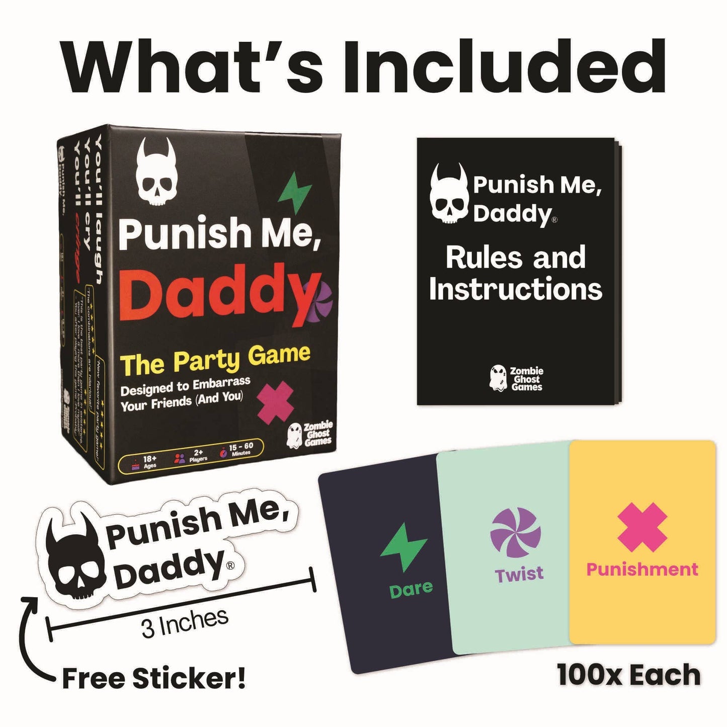 Punish Me, Daddy Party Game with Over 1,000,000 Combinations