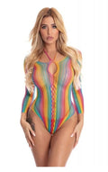 Long Sleeve Bodysuit Rainbow