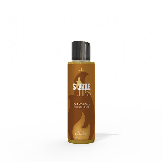 Sizzle Lips Salted Caramel Warming Gel 4.2 fl.oz. Bottle