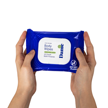 PH-Balanced Aloe Intimate Body Wipes - Fragrance Free 12ct